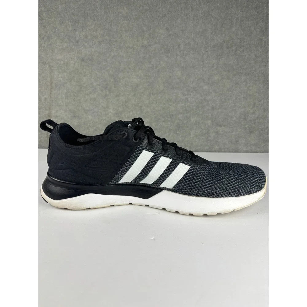 Adidas Cloudfoam Super Racer Sneaker BB9763 Size 13 Black White Mens